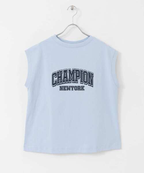 Champion（チャンピオン）の「Champion　SLEEVELESS SHIRTS（Tシャツ/カットソー・レディース・グレー/ライトブルー/ネイビー/ホワイト・LARGE）」の15枚目の写真