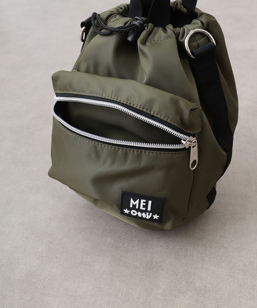 MEI（メイ）の「MEI DRAW SHOULDER（ショルダーバッグ・メンズ・ピンク/オリーブ/ブラック・FREE）」の10枚目の写真