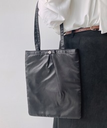 AS KNOW AS plus（アズノゥアズプラス）の「レースサテンフラットトートバッグ（トートバッグ）」