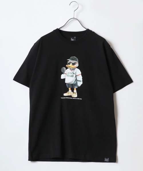 Duck Dude（ダックデュード）の「DUCK DUDE/ダックデュード クラッシックダック フロントプリント 半袖Tシャツ レディース メンズ（Tシャツ/カットソー・レディース・ホワイト/ブラック/ダークグリーン・L/M/LL）」の18枚目の写真