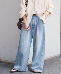 ☀️ワイドレッグデニムパンツ☀️ JOURNAL STANDARD ジャーナルスタンダード JOURNAL STANDARD ビッグタックワイド