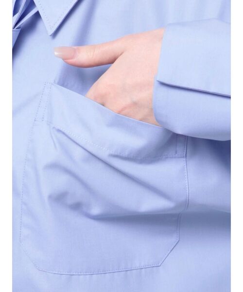 LAGUNAMOON（ラグナムーン）の「タイセットミニシャツワンピース（シャツワンピース・レディース・ホワイト/ブルー・FREE）」の15枚目の写真