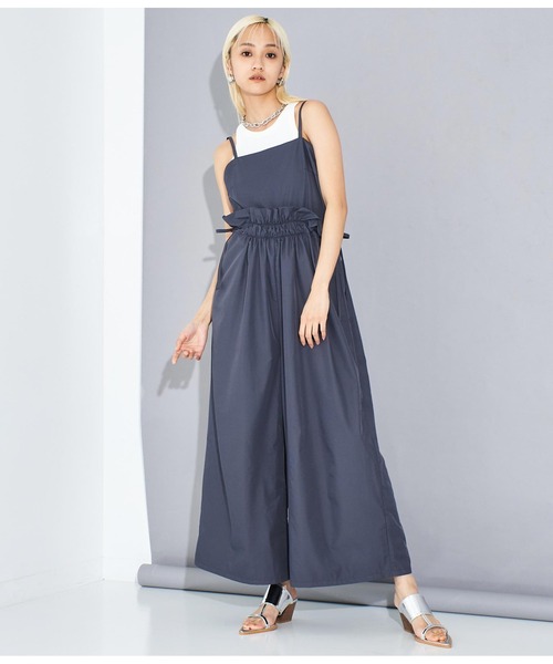 Settimissimo（セッティミッシモ）の「シャーリングデザイン オールインワン サロペット（サロペット/オーバーオール・レディース・ホワイト/ダークグレー・FREE）」の21枚目の写真