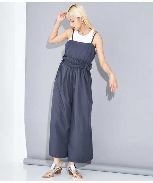 Settimissimo（セッティミッシモ）の「シャーリングデザイン オールインワン サロペット（サロペット/オーバーオール・レディース・ホワイト/ダークグレー・FREE）」の20枚目の写真