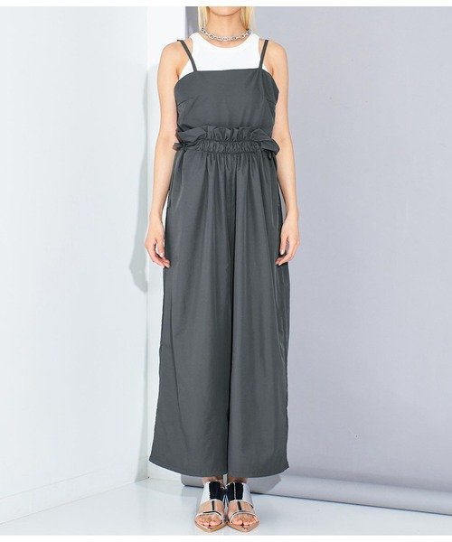 Settimissimo（セッティミッシモ）の「シャーリングデザイン オールインワン サロペット（サロペット/オーバーオール・レディース・ホワイト/ダークグレー・FREE）」の17枚目の写真