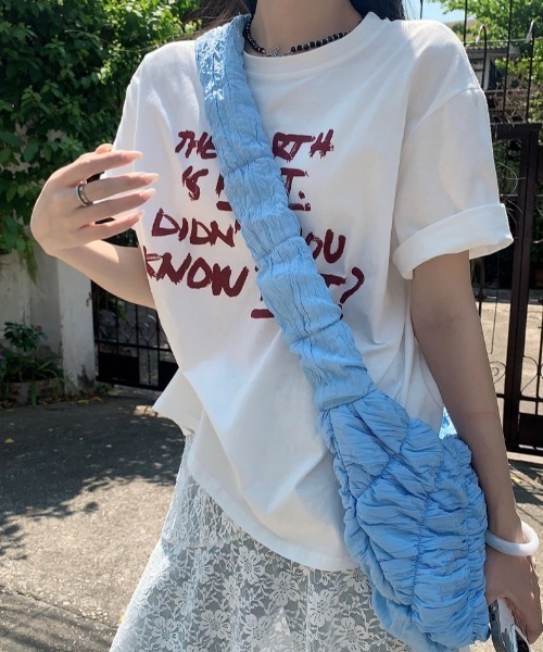 Achic(アシック)の「グラフィックプリント半袖Tシャツ(Tシャツ/カットソー・レディース・ブラック/ホワイト・M)」の4枚目の写真