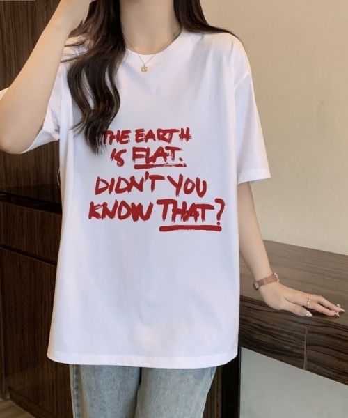 Achic(アシック)の「グラフィックプリント半袖Tシャツ(Tシャツ/カットソー・レディース・ブラック/ホワイト・M)」の14枚目の写真