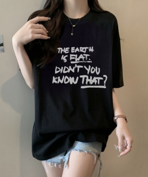 Achic(アシック)の「グラフィックプリント半袖Tシャツ(Tシャツ/カットソー・レディース・ブラック/ホワイト・M)」の20枚目の写真
