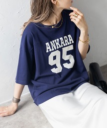 切替ステッチナンバリングTシャツ