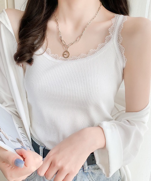 Achic(アシック)の「キャミソール 汗取りインナー(キャミソール・レディース・ホワイト/ブラック/ホワイト系その他/グレー・M)」の1枚目の写真