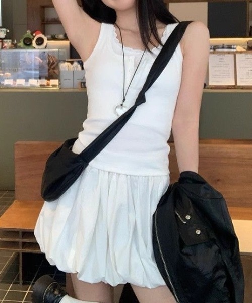 Achic(アシック)の「キャミソール 汗取りインナー(キャミソール・レディース・ホワイト/ブラック/ホワイト系その他/グレー・M)」の21枚目の写真
