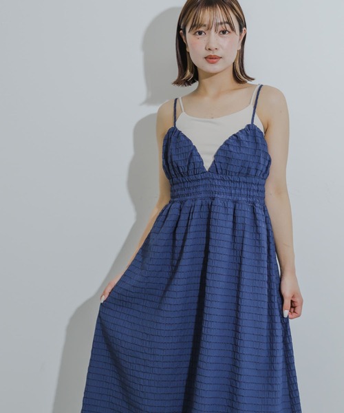 SENSE OF PLACE by URBAN RESEARCH（センスオブプレイスバイアーバンリサーチ）の「チェックキャミワンピース（ワンピース・レディース・ブラック/オレンジ/ネイビー・ONE/S）」の11枚目の写真