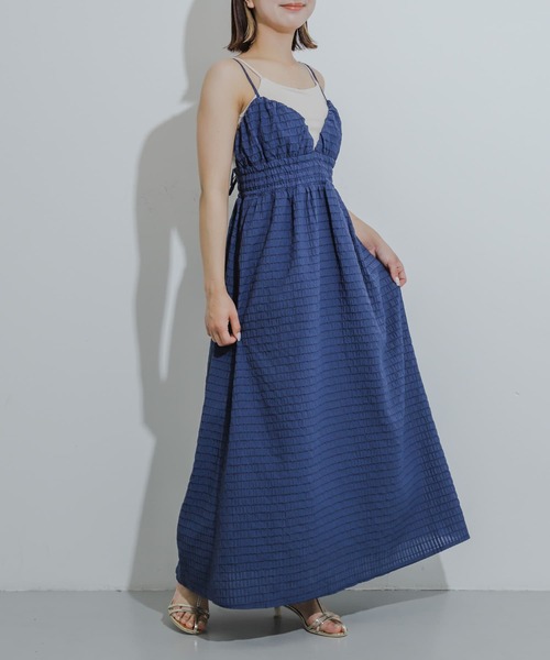 SENSE OF PLACE by URBAN RESEARCH（センスオブプレイスバイアーバンリサーチ）の「チェックキャミワンピース（ワンピース・レディース・ブラック/オレンジ/ネイビー・ONE/S）」の12枚目の写真