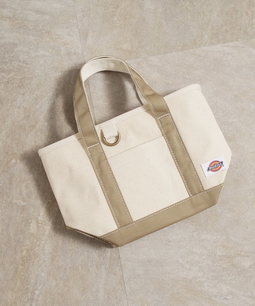 Dickies（ディッキーズ）の「【Dickies】AUTHENTIC CANVAS TOTE XS / ディッキーズ ロゴ キャンバス トートバッグ（トートバッグ・メンズ・ブラック/ベージュ/ネイビー・FREE）」の2枚目の写真