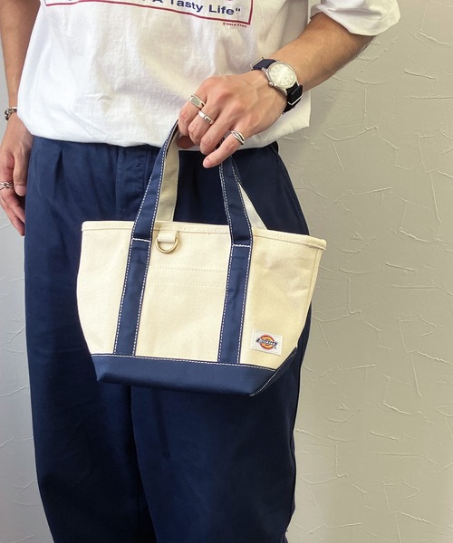 Dickies（ディッキーズ）の「【Dickies】AUTHENTIC CANVAS TOTE XS / ディッキーズ ロゴ キャンバス トートバッグ（トートバッグ・メンズ・ブラック/ベージュ/ネイビー・FREE）」の3枚目の写真