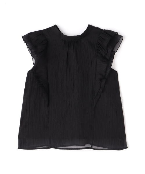 NATURAL BEAUTY BASIC（ナチュラルビューティーベーシック）の「2wayワッシャーシアーリボンブラウス（シャツ/ブラウス・レディース・ブラック/グレー/ピンク・MEDIUM/SMALL）」の20枚目の写真