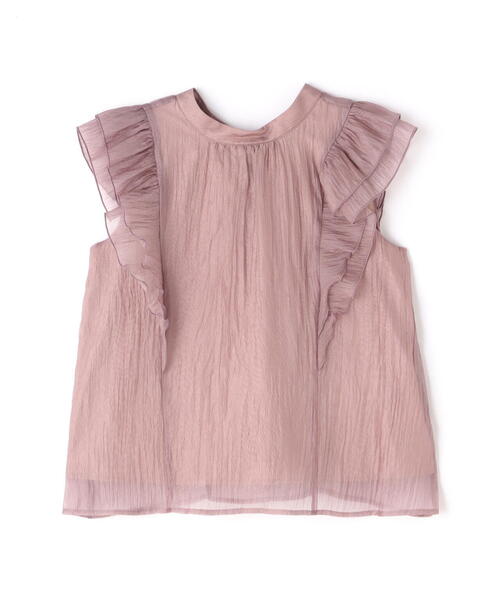 NATURAL BEAUTY BASIC（ナチュラルビューティーベーシック）の「2wayワッシャーシアーリボンブラウス（シャツ/ブラウス・レディース・ブラック/グレー/ピンク・MEDIUM/SMALL）」の9枚目の写真