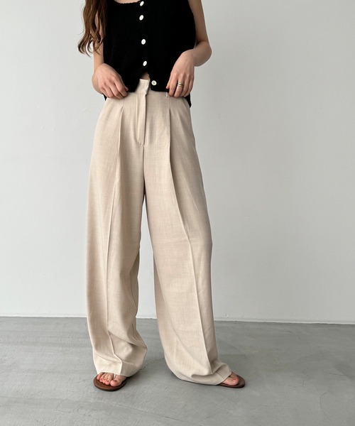 CANAL JEAN（キャナルジーン）の「El mar リネンタックパンツ