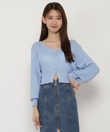 クロシェカーディガン