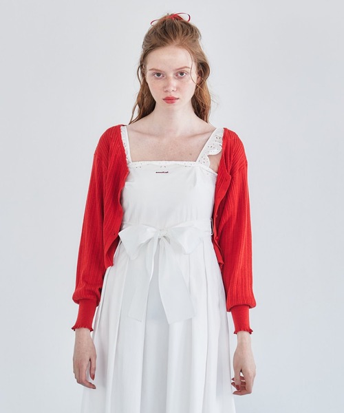 REDYAZEL（レディアゼル）の「クロシェカーディガン（カーディガン/ボレロ・レディース・ブルー/ホワイト/ボルドー・FREE）」の19枚目の写真