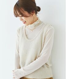 le.coeur blanc | シャイニーシャギーニットベスト(ベスト)