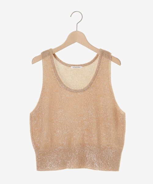 le.coeur blanc（ルクールブラン）の「シャイニーシャギーニットベスト（ベスト・レディース・アイボリー/キャメル・38）」の15枚目の写真