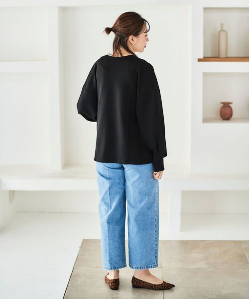 le.coeur blanc（ルクールブラン）の「シャイニーシャギーニットベスト（ベスト・レディース・アイボリー/キャメル・38）」の13枚目の写真