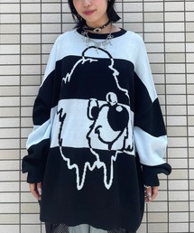 Candy Stripper | MELTY BEAR BORDER ニット(ニット/セーター)