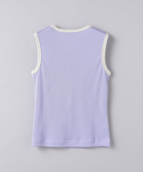 UNITED ARROWS（ユナイテッドアローズ）の「リブ バイカラー パイピング ノースリーブカットソー（タンクトップ・レディース・ベージュ/オフホワイト/ダークグレー/ライラック/その他7・FREE）」の20枚目の写真