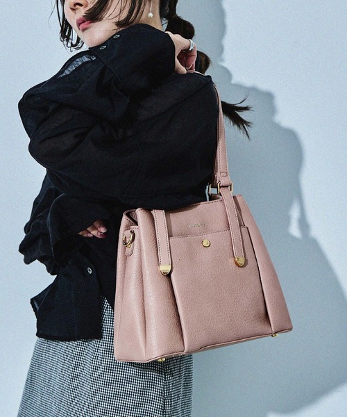 【セール】【HUNDRED】 3層切り替えデザインハンドバッグ 2wayショルダーバッグ レディース（ハンドバッグ）｜HUNDRED（ハンドレッド）