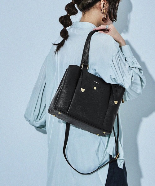 【セール】【HUNDRED】 3層切り替えデザインハンドバッグ 2wayショルダーバッグ レディース（ハンドバッグ）｜HUNDRED（ハンドレッド）