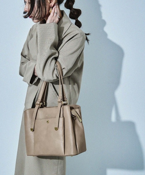 【セール】【HUNDRED】 3層切り替えデザインハンドバッグ 2wayショルダーバッグ レディース（ハンドバッグ）｜HUNDRED（ハンドレッド）