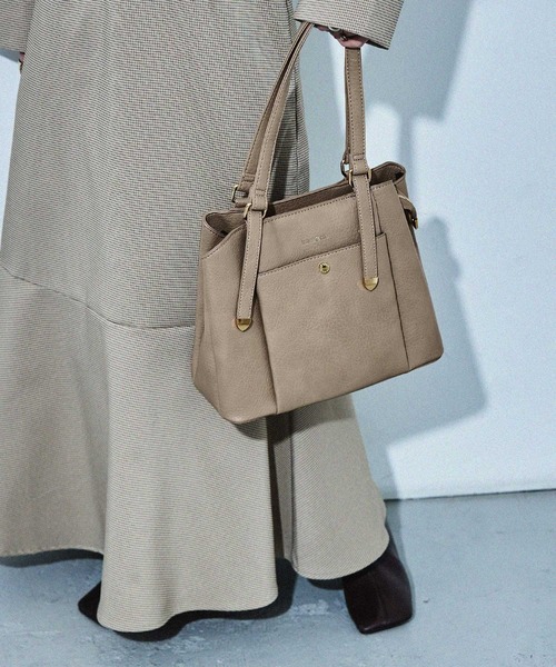 【セール】【HUNDRED】 3層切り替えデザインハンドバッグ 2wayショルダーバッグ レディース（ハンドバッグ）｜HUNDRED（ハンドレッド）