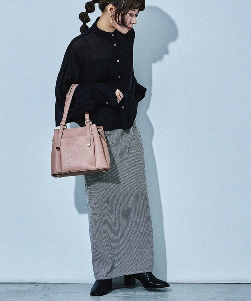 【セール】【HUNDRED】 3層切り替えデザインハンドバッグ 2wayショルダーバッグ レディース（ハンドバッグ）｜HUNDRED（ハンドレッド）