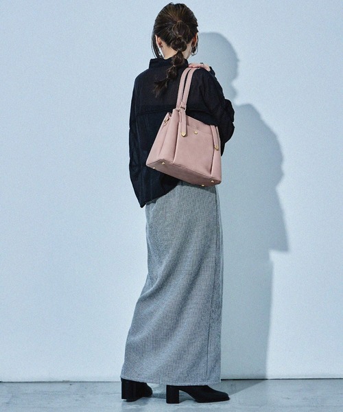 【セール】【HUNDRED】 3層切り替えデザインハンドバッグ 2wayショルダーバッグ レディース（ハンドバッグ）｜HUNDRED（ハンドレッド）