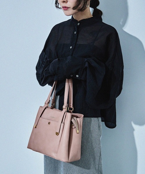 【セール】【HUNDRED】 3層切り替えデザインハンドバッグ 2wayショルダーバッグ レディース（ハンドバッグ）｜HUNDRED（ハンドレッド）