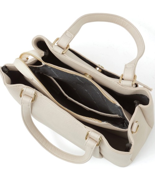 【セール】【HUNDRED】 3層切り替えデザインハンドバッグ 2wayショルダーバッグ レディース（ハンドバッグ）｜HUNDRED（ハンドレッド）