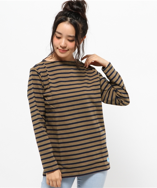 ORCIVAL（オーシバル）の「【ORCIVAL】オーシバルコットンロード（Tシャツ/カットソー・レディース・ホワイト/ネイビー/レッド/ベージュ・SMALL/MEDIUM）」の3枚目の写真