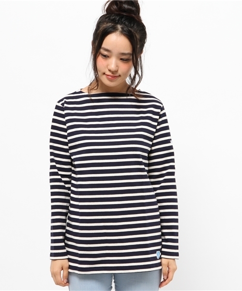 ORCIVAL（オーシバル）の「【ORCIVAL】オーシバルコットンロード（Tシャツ/カットソー・レディース・ホワイト/ネイビー/レッド/ベージュ・SMALL/MEDIUM）」の13枚目の写真