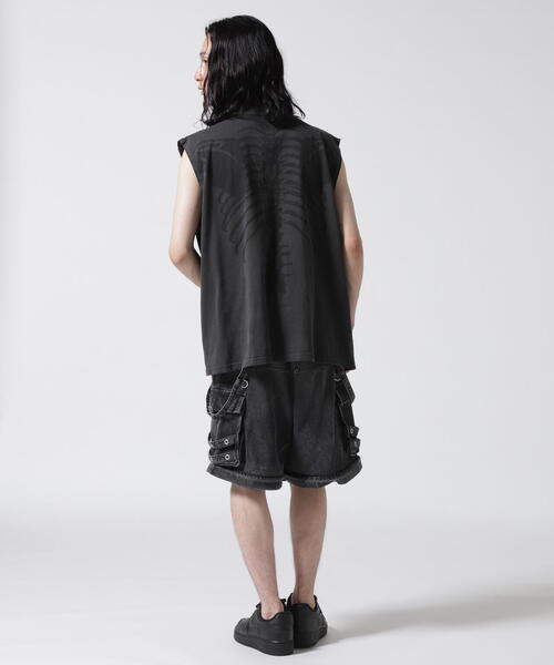 FR(13)NDS(フレンズ)の「FR(13)NDS /フレンズ/PIGMENT NO SLEEVE BORN(Tシャツ/カットソー・メンズ・グレー/ブラック・F)」の5枚目の写真