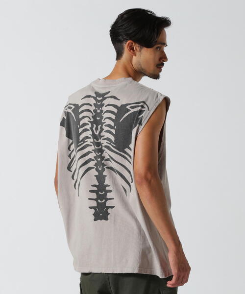 FR(13)NDS(フレンズ)の「FR(13)NDS /フレンズ/PIGMENT NO SLEEVE BORN(Tシャツ/カットソー・メンズ・グレー/ブラック・F)」の14枚目の写真