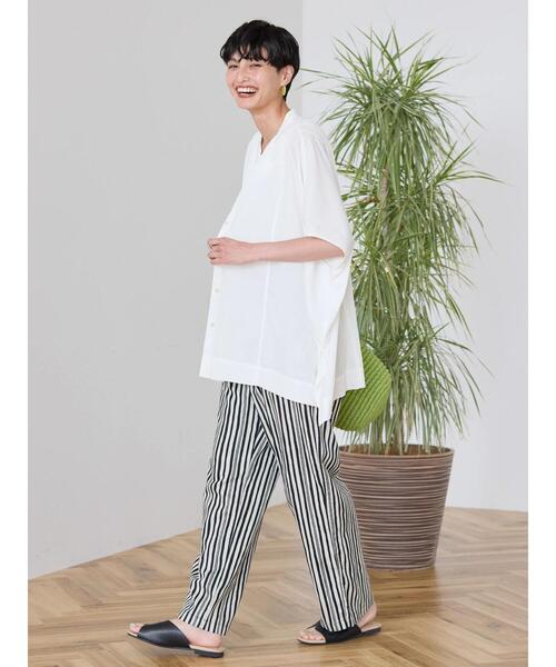 AMERICAN HOLIC(アメリカンホリック)の「接触冷感ポンチョフレンチスリーブシャツ(シャツ/ブラウス・レディース・オフホワイト/ネイビー/サックスブルー・FREE)」の20枚目の写真
