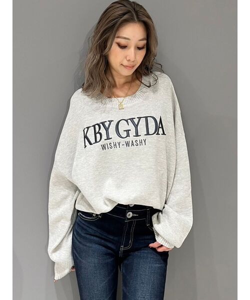 【GYDA】KBY GYDA LOOSEニットトップス GYDA（ジェイダ）の「KBY GYDA LOOSEニットトップス（ニット/セーター