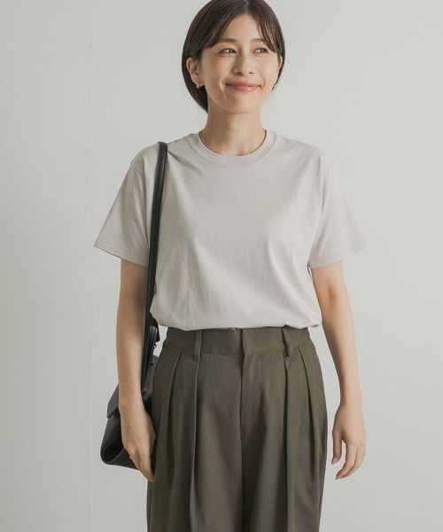 URBAN RESEARCH DOORS（アーバンリサーチドアーズ）の「インドオーガニックコットンTシャツ（Tシャツ/カットソー・レディース・ライトグレー/ホワイト/ピンク/ネイビー・MEDIUM）」の22枚目の写真