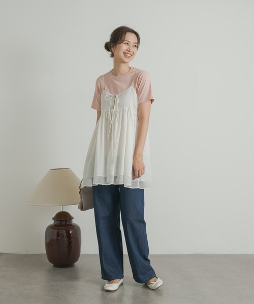 美品 ebure オーガニックコットンカットソー Tシャツ まとめ売り オーガニックコットン ポンチティー（ホワイト）｜ebure