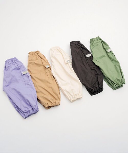 BREEZE（ブリーズ）の「ルーズカーゴパンツ（カーゴパンツ・キッズ・アイボリー/カーキ/ベージュ/チャコール/ラベンダー・80/90/100/110/120/130/140/150）」の8枚目の写真