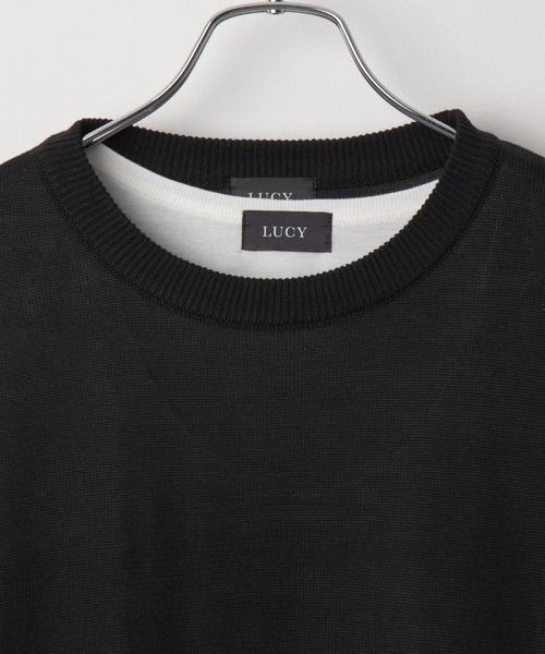 LUCY（ルーシー）の「LUCY/アンサンブルニットプルオーバー（アンサンブル・メンズ・ブラック/ライトグレー・MEDIUM/LARGE）」の19枚目の写真