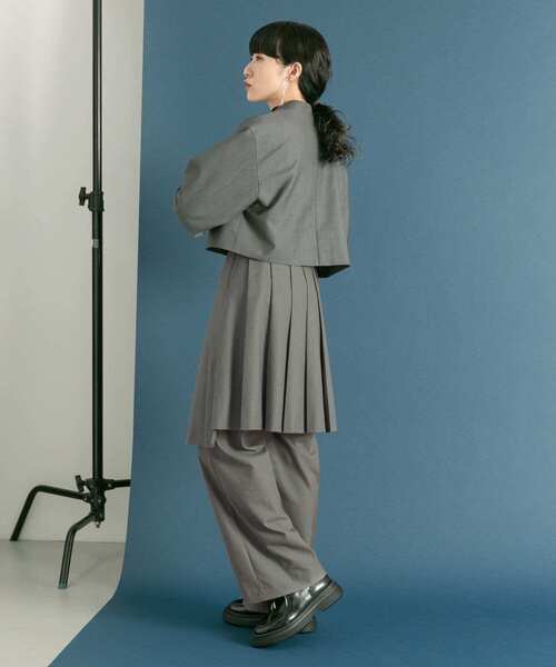 KBF(ケイビーエフ)の「プリーツスカートSETパンツ(その他パンツ・レディース・ダークブラウン/グレー・ONE)」の16枚目の写真
