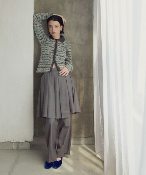 KBF(ケイビーエフ)の「プリーツスカートSETパンツ(その他パンツ・レディース・ダークブラウン/グレー・ONE)」の19枚目の写真