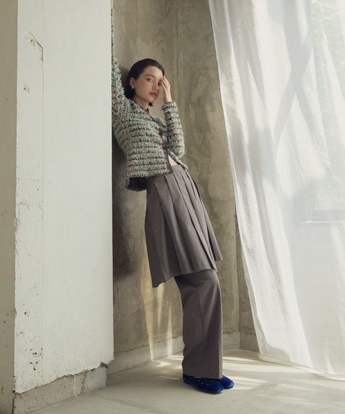 KBF(ケイビーエフ)の「プリーツスカートSETパンツ(その他パンツ・レディース・ダークブラウン/グレー・ONE)」の20枚目の写真